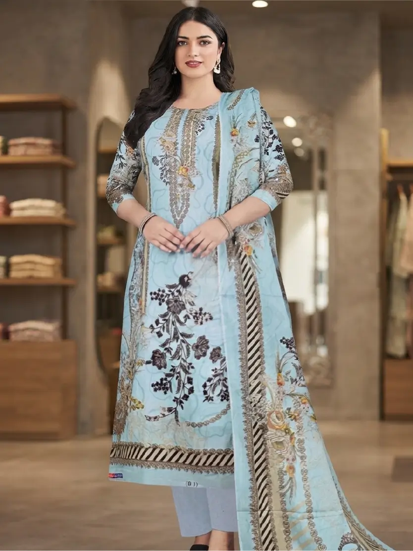 Three Piece – Pure Cotton